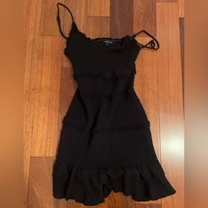 Black mini dress stretchy